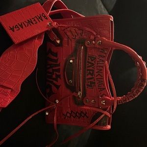 balenciaga Red Cross body bag super cute